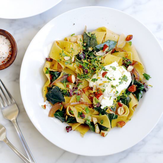Pasta with Collard Greens