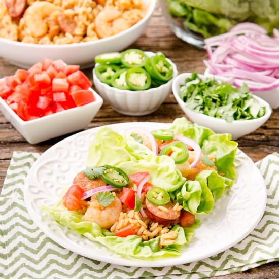 Jambalaya Lettuce Wraps