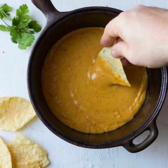 Three-Cheese Sweet Potato Queso