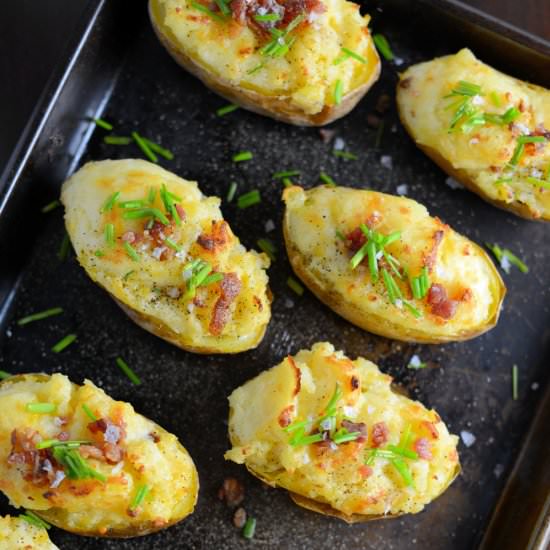 Cheesy Twice Baked Potatoes