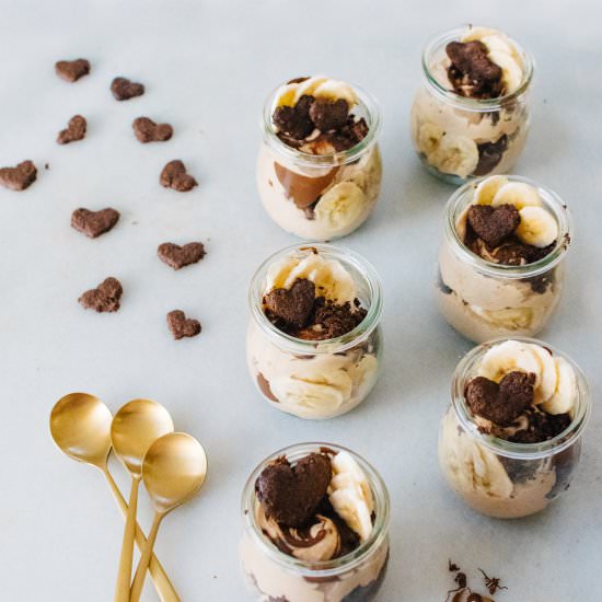 Vegan Peanut Butter Banana Parfaits