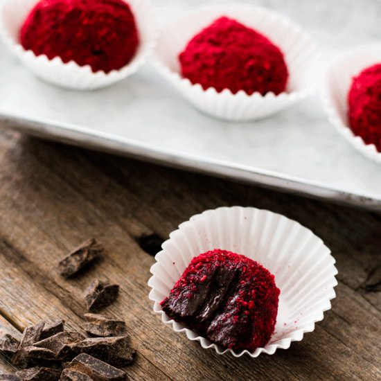 Chocolate Raspberry Truffles