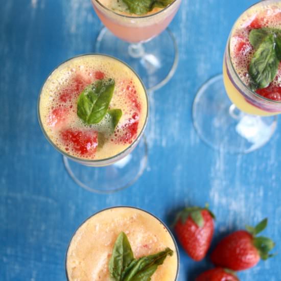 Strawberry Mimosas