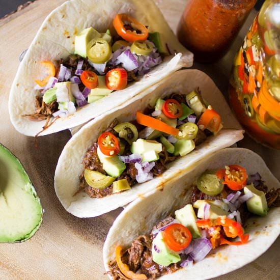 Chipotle Shredded Beef Tacos