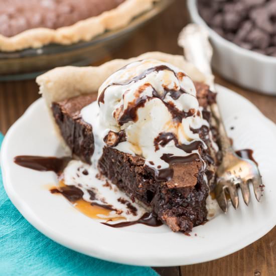 BEST Brownie Pie