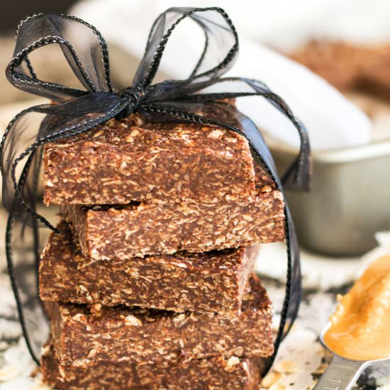 Healthy No-Bake PB Cocoa Bars