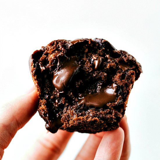 Greek Yogurt Chocolate Muffins