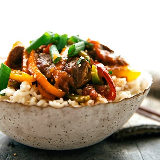 Crockpot Pepper Steak