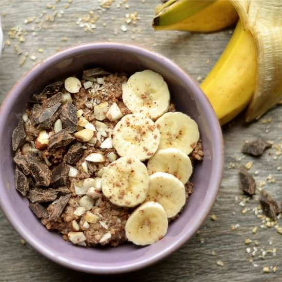 Slow Cooker Chunky Monkey Oatmeal