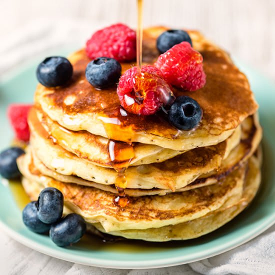 Fluffy American Pancakes