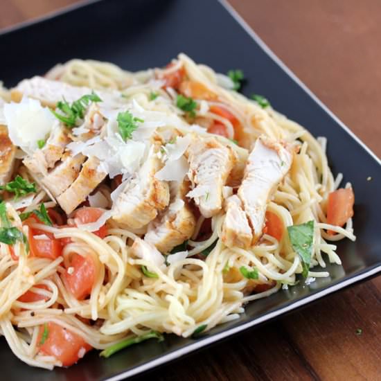 Bruschetta chicken pasta