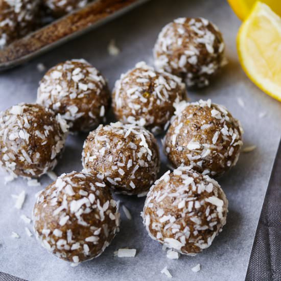 Lemon Cashew & Coconut Energy Balls