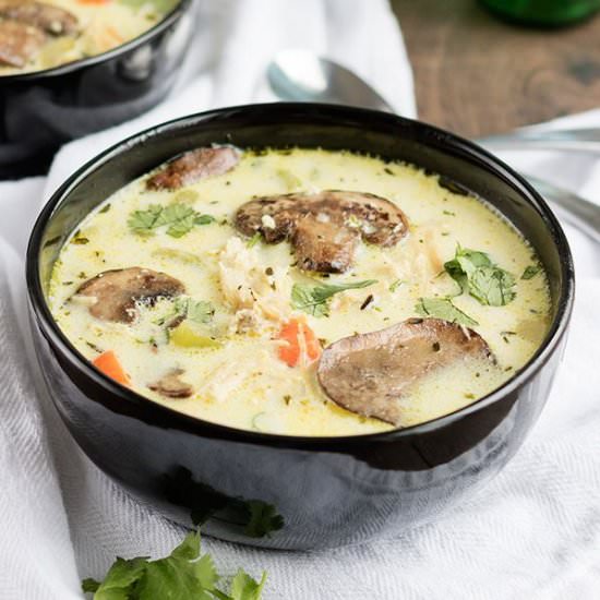 Creamy Chicken Mushroom Soup