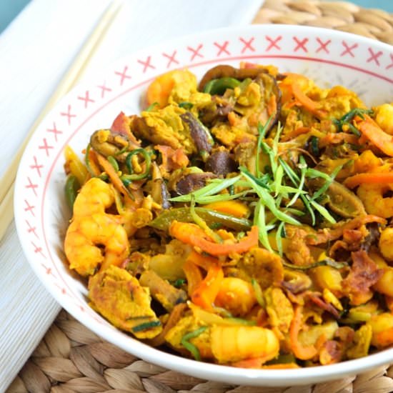 Singapore Style Courgette Stir Fry