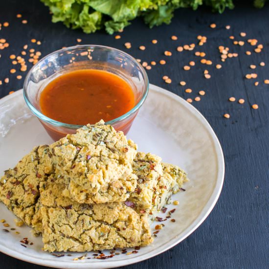 Lentil Mustard Green Sticks