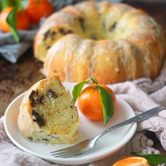 Tangerine Dark Chocolate Pound Cake