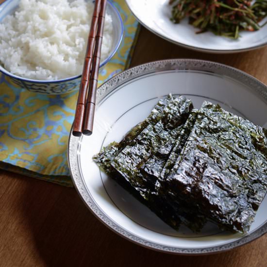 Homemade Roasted Seaweed