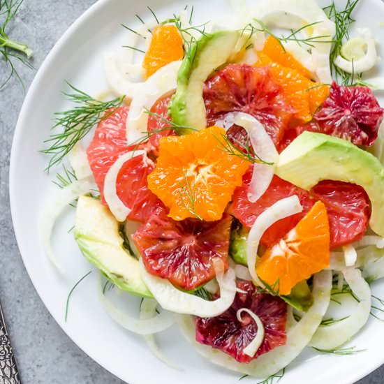 Citrus, Fennel, & Avocado Salad