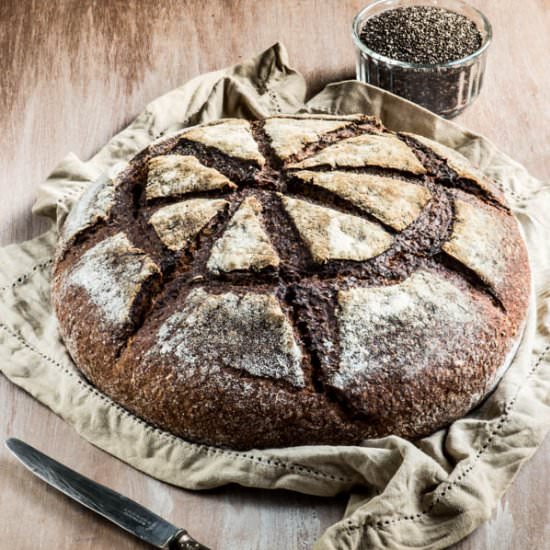 Chestnut chia bread