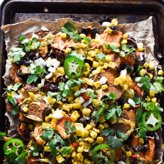 Loaded Sweet Potato Nachos