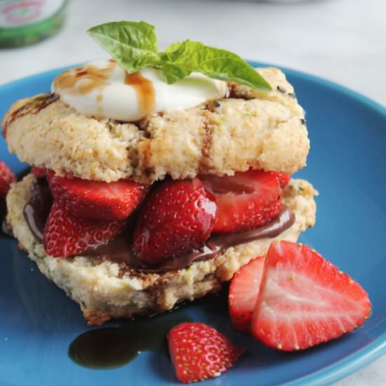 Strawberry Basil Shortcakes
