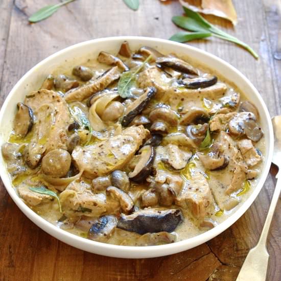 Pork and shallot casserole