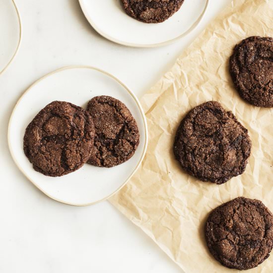 Vegan Dark Chocolate Cherry Cookies