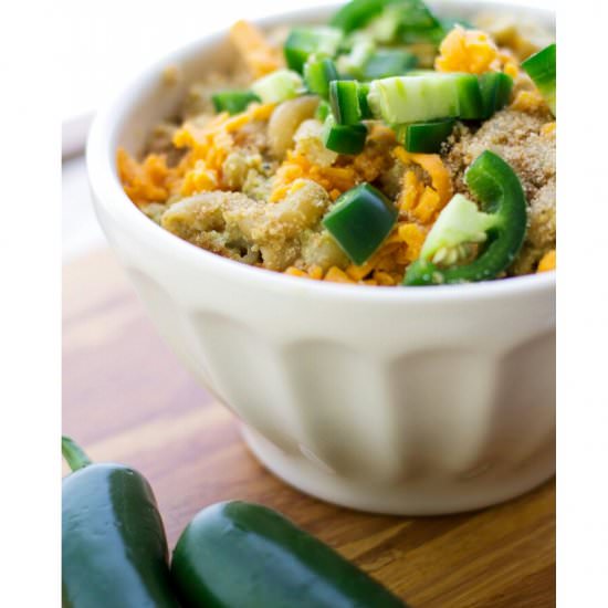 Vegan Jalapeno Mac and Cheese