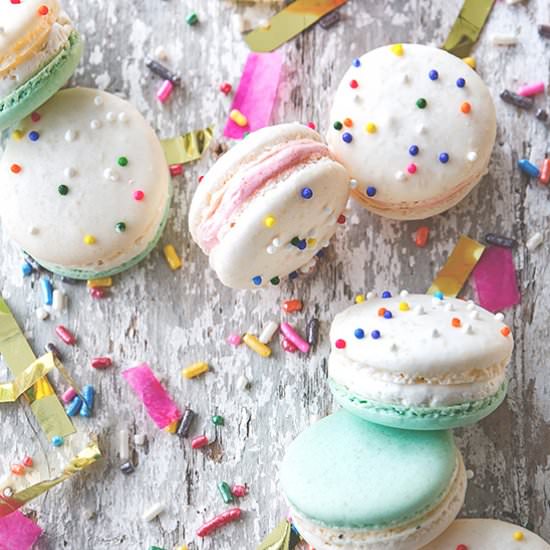 Cake Batter Macarons