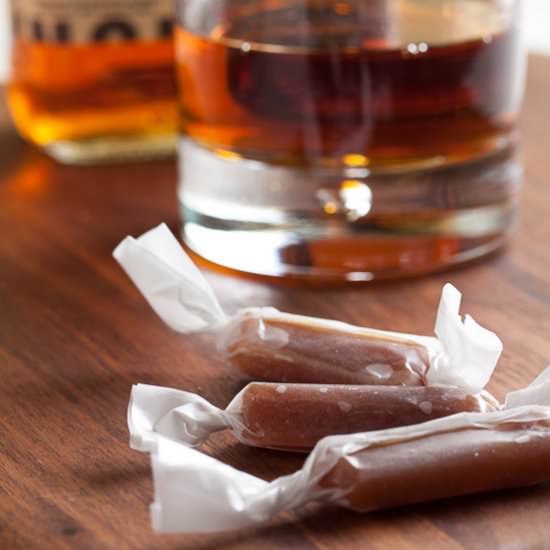 Bourbon caramels