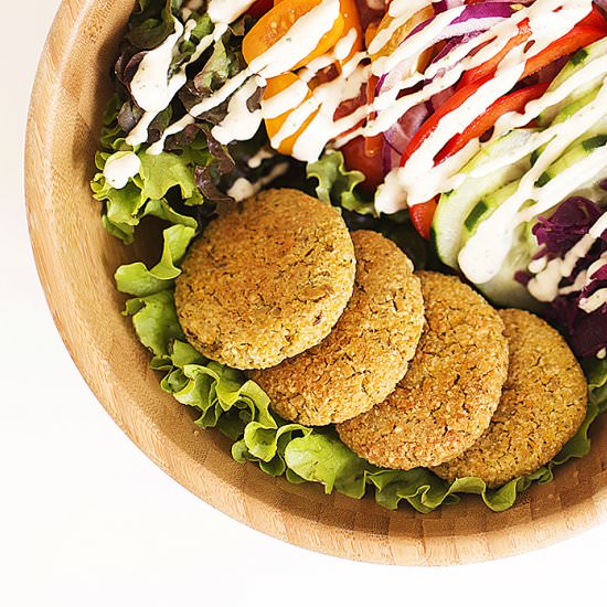 Carrot & Lemon Baked Falafels
