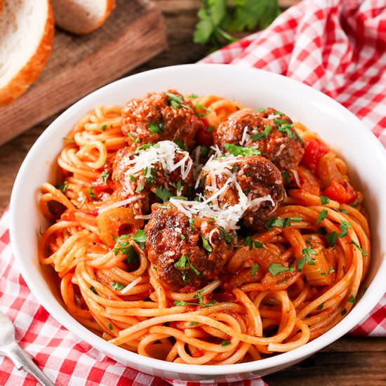 One pan meatballs
