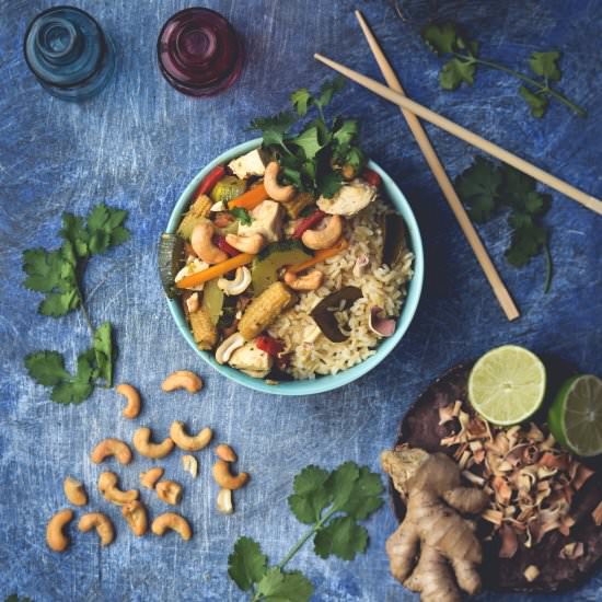 Thai Cashew Chicken Stir-Fry