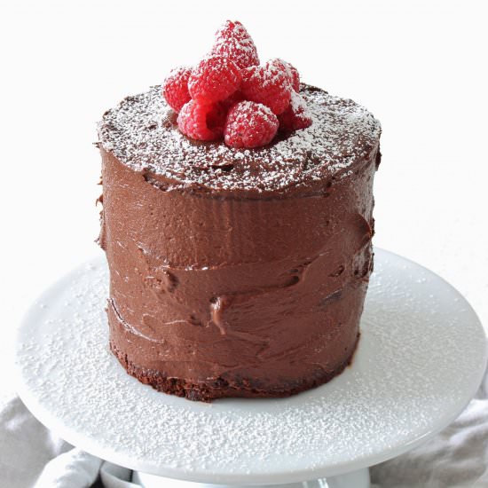 Chocolate and Raspberry Cake {gf}