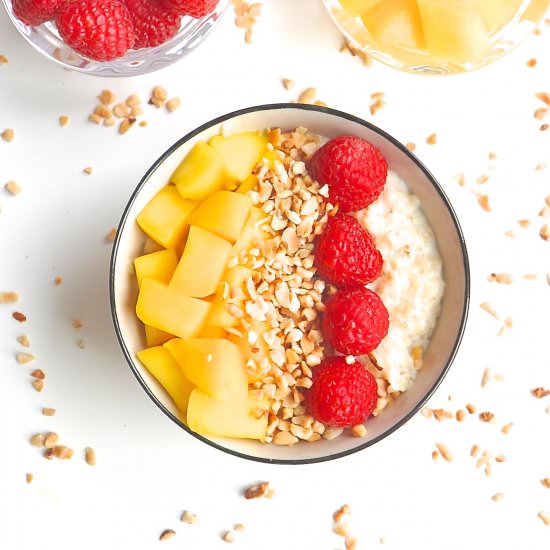 Almond Milk Porridge with Honey