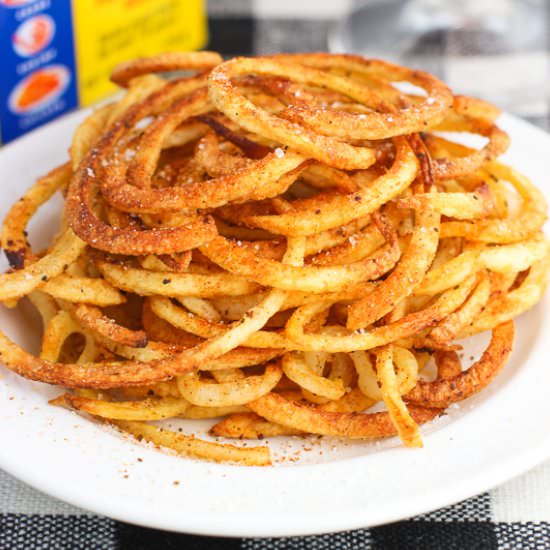 Baked Old Bay Curly Fries