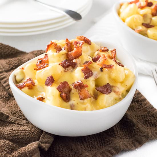 Gnocchi Mac and Cheese with Bacon