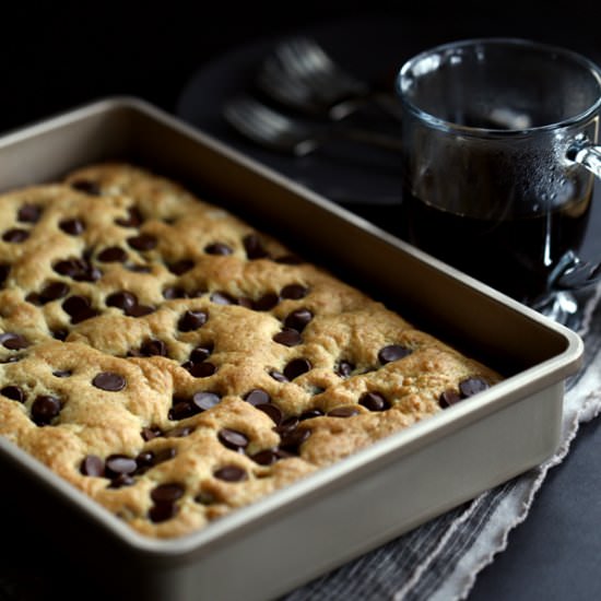 Choc Chip Sour Cream Coffee Cake