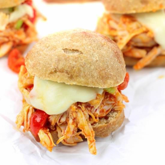 Buffalo Chicken Salad Sliders