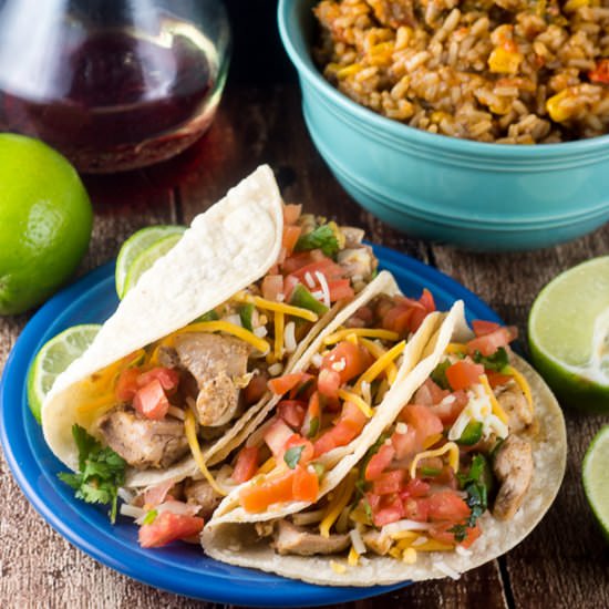 Lime Chicken Tacos
