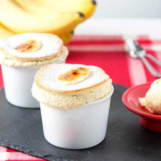 Roasted Banana Souffles