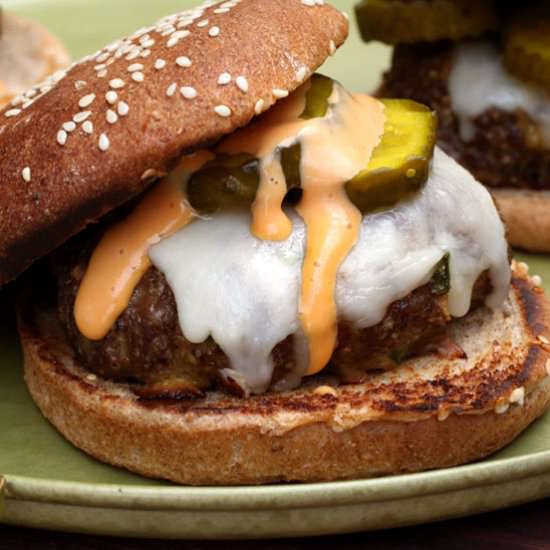 Spicy Salsa Burgers