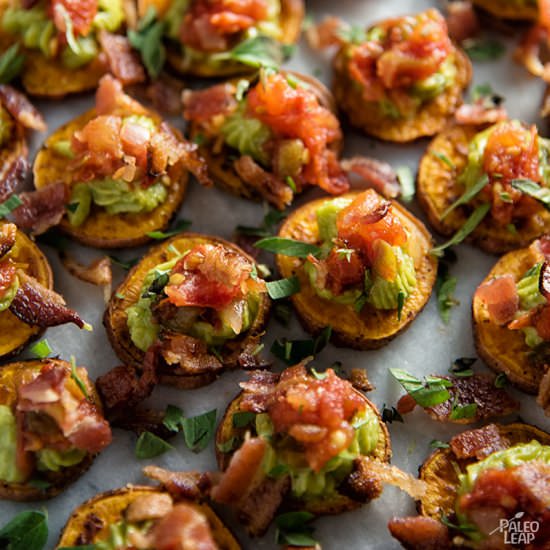 Sweet Potato Bites with Guacamole