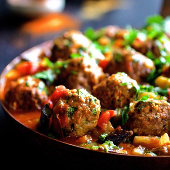 Moroccan Meatball Vegetable Ragout