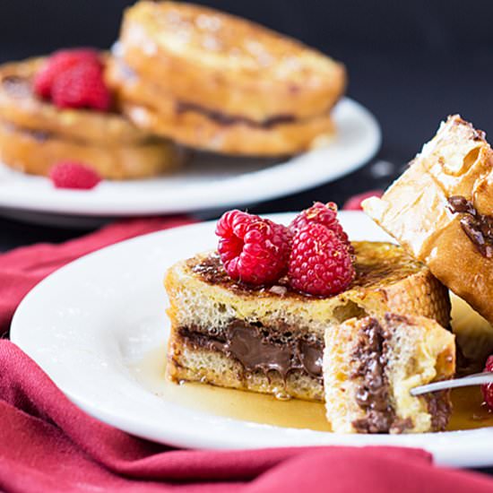 Nutella Stuffed French Toast