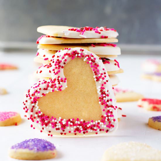 Chocolate Dipped Butter Cookies