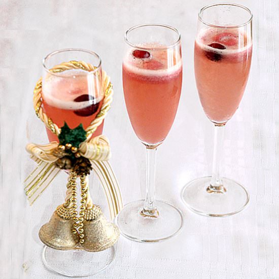 Sorbet and Champagne Cocktail