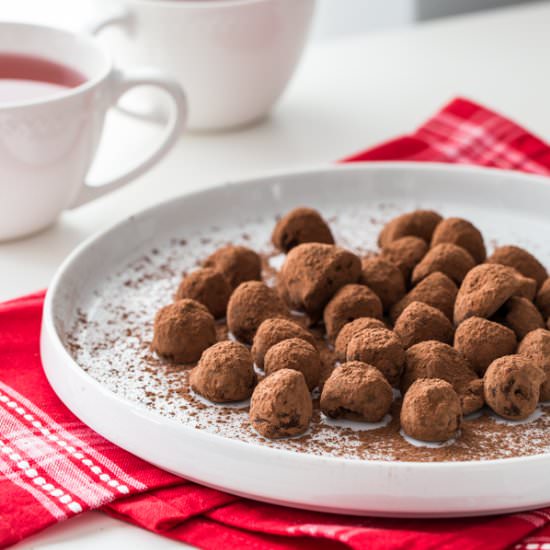 Fresh Raspberry Truffles