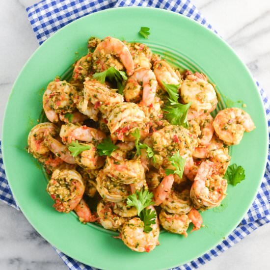Spicy Garlic Shrimp with Herbs