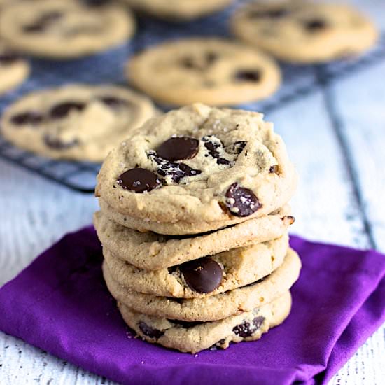 PB Choc Chunk Cookies w/ Sea Salt